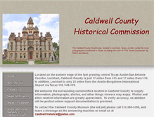 Tablet Screenshot of caldwellcountyhistoricalcommission.org